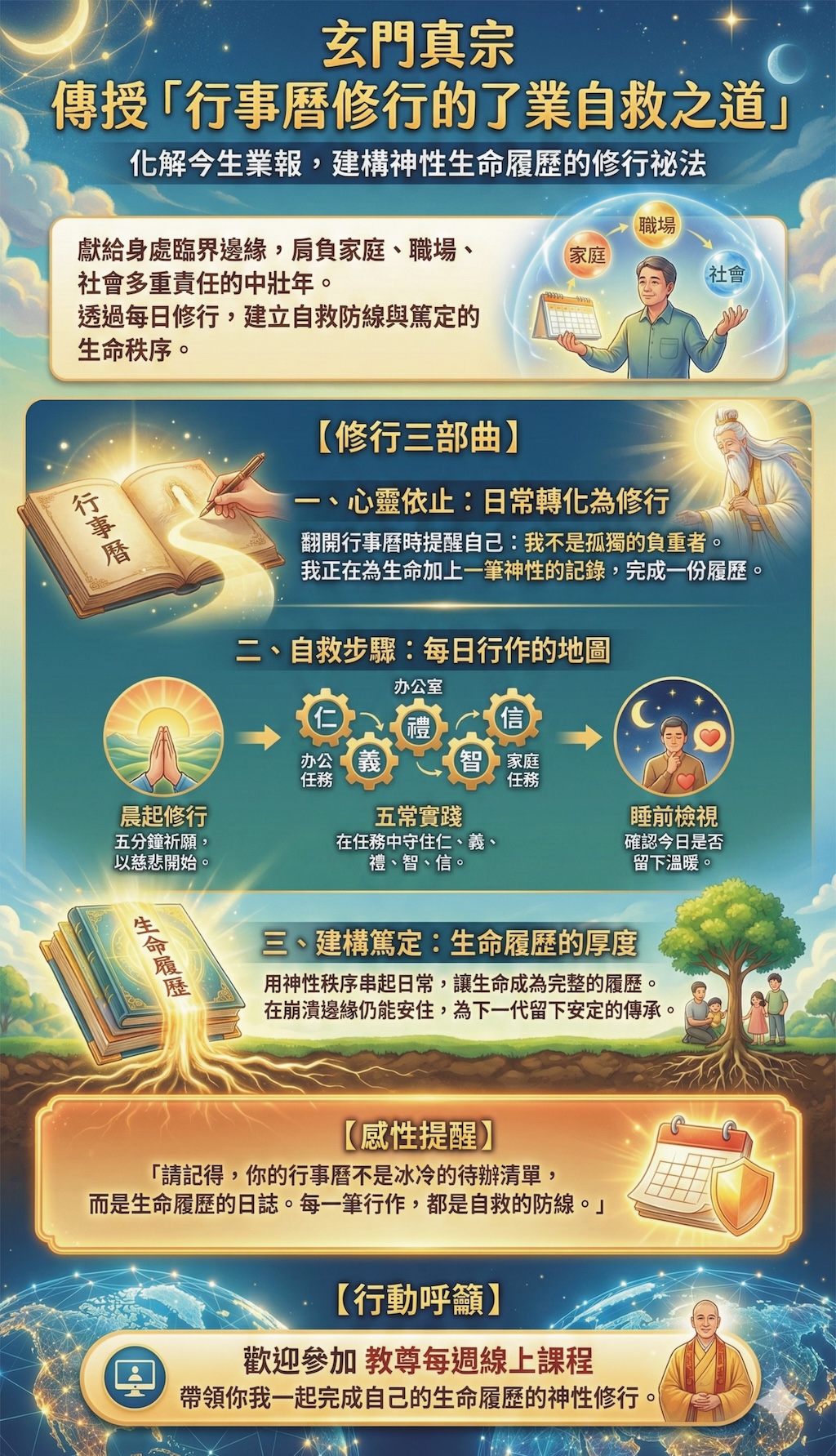 行事曆修行的了業自救之道